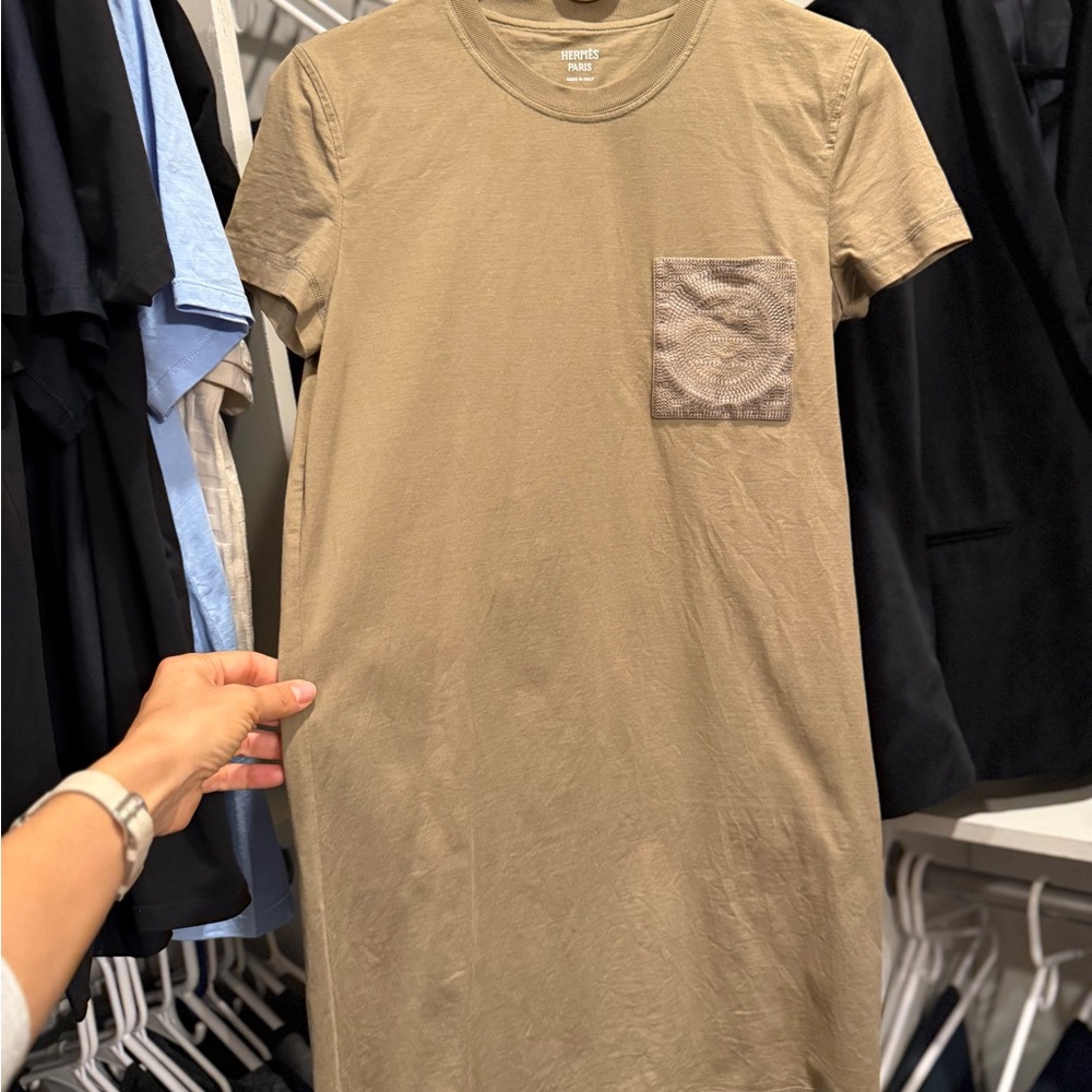 Hermes T-Shirt Dress with Pocket